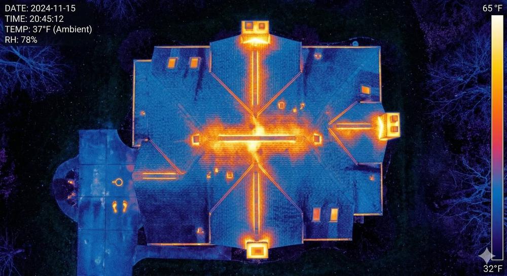 Example thermal roof context imagery